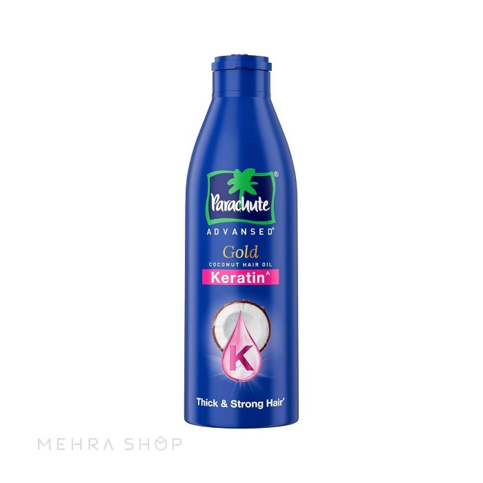روغن مو پاراشوت ادوانسد گلد کراتین نارگیل / Parachute Advanced Gold Keratin Coconut Hair Oil